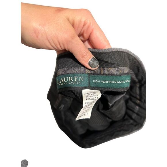 Lauren Ralph Lauren Green Label High Performance Gray Wool Dress Pants Size 34x3 - Picture 3 of 8
